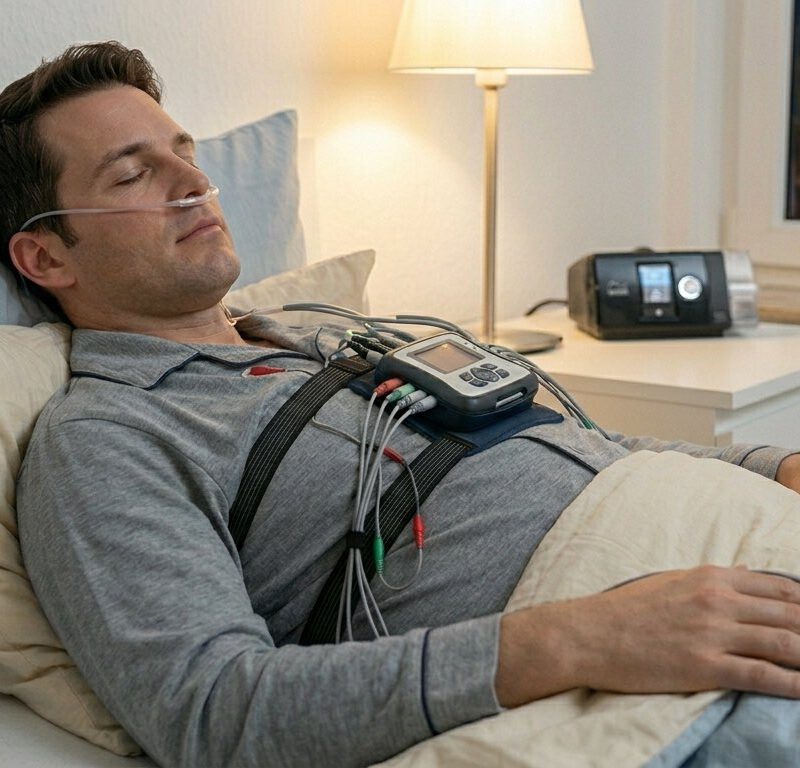 HNO-ärztliche Schlafmedizin mit ambulanter Testung Ihrer Schlafqualität (Polygraphie).